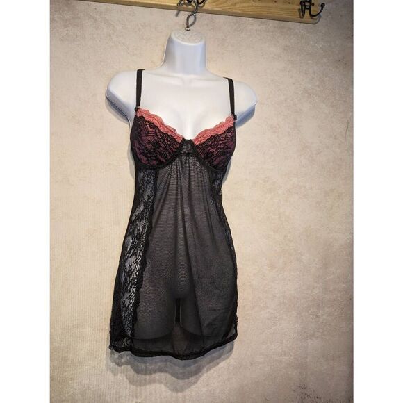 Essentials by A.B.S. sheer negligee medium - Picture 1 of 5